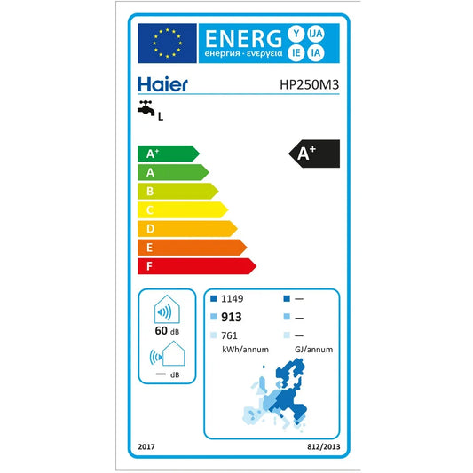 Calentador de bomba de calor QH 250L - Etiqueta energética A con subsidio