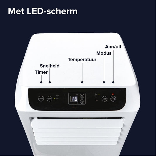 Aire acondicionado móvil Wifi deshumidificar y ventilar con junta de ventana y purificador de aire 9000btu