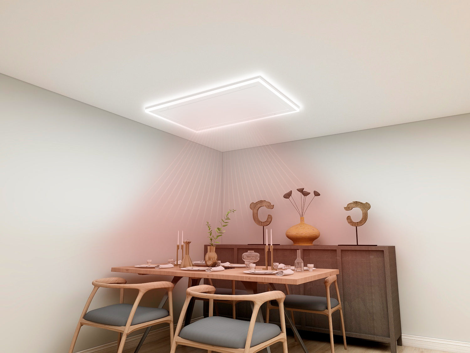 Panel with LED lighting