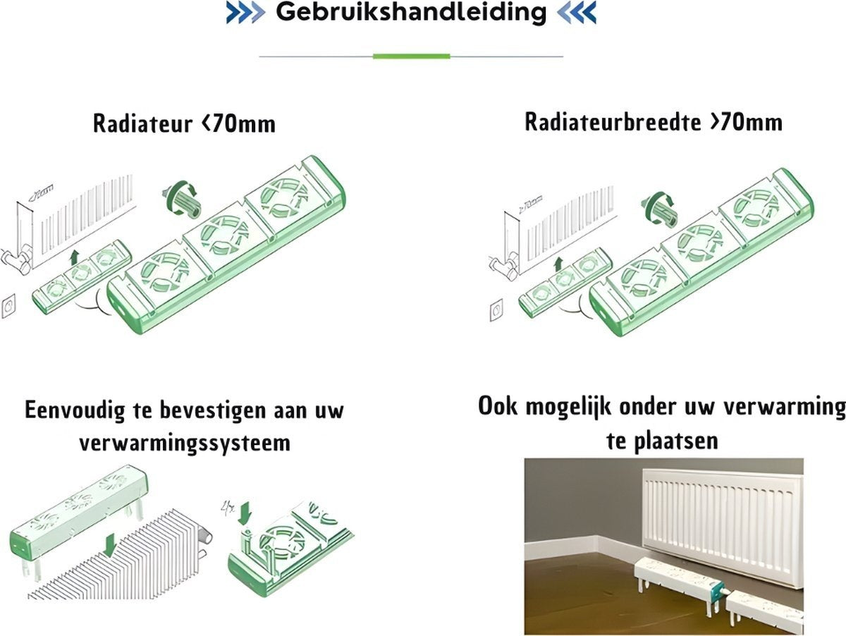 Ventilador de radiador QH Booster conjunto simple