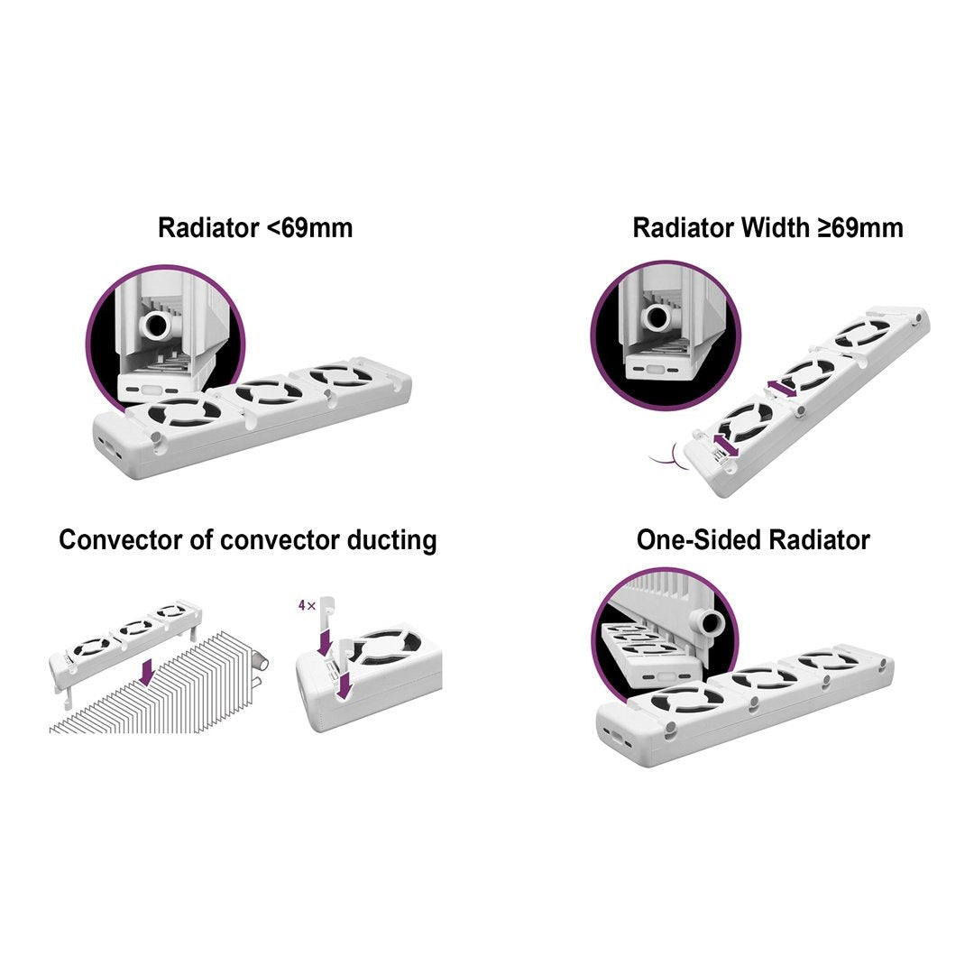 Ventilador de radiador QH Booster conjunto simple