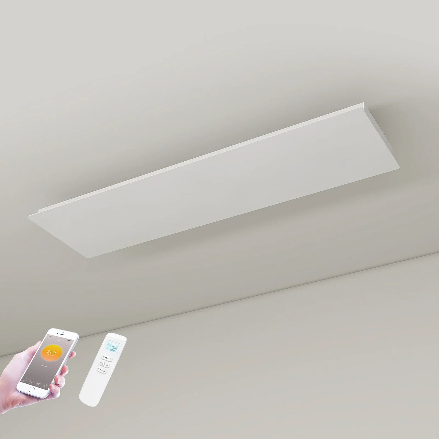 Panel infrarrojo Wifi QH-ThermoAura Serie 1150 vatios 87x33 cm