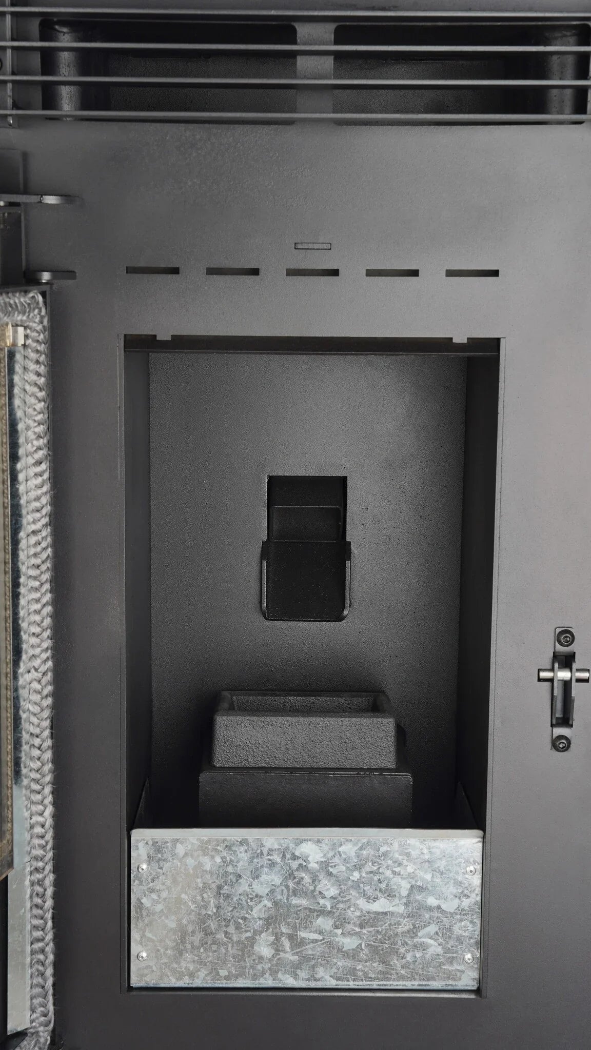 Estufa de pellets - 9,9 kW - para 80-100 m² - 5 niveles - temporizador - CR9 - puerta doble