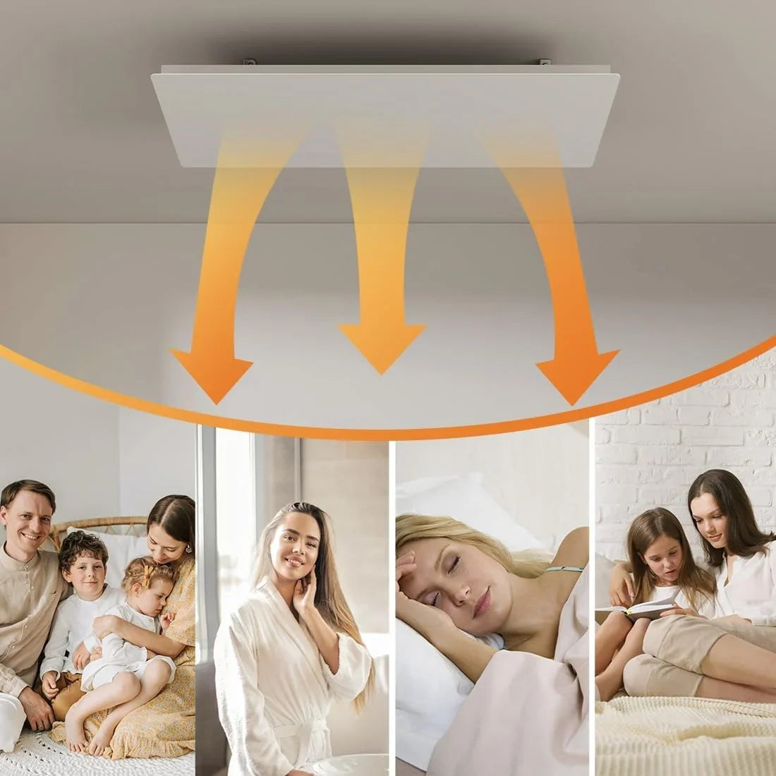 QH-ThermoAura Serie Wifi panel infrarrojo 1700 vatios 129x33 cm