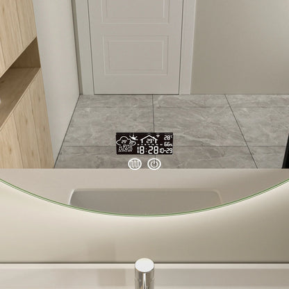 Smart spiegel rond 60cm frameloos met led verlichting, anti-condens en wifi