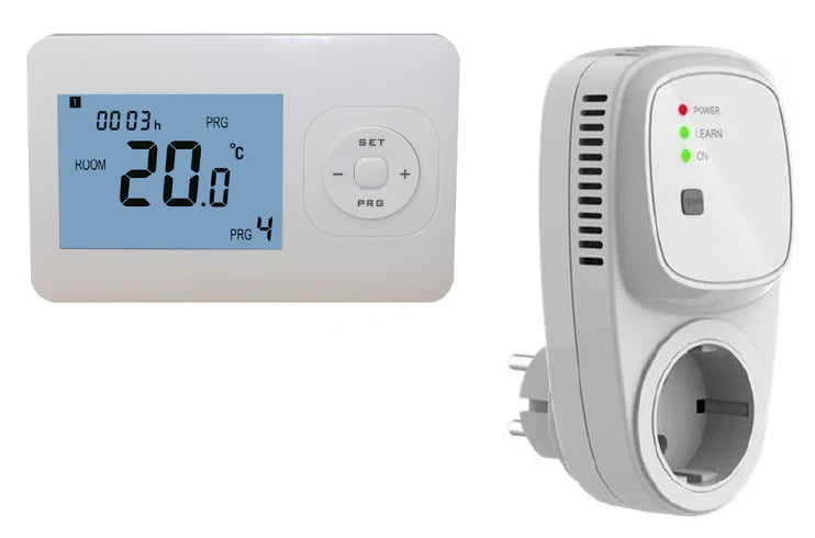 Thermostat White QH-Basic with Plug-in Receiver included
