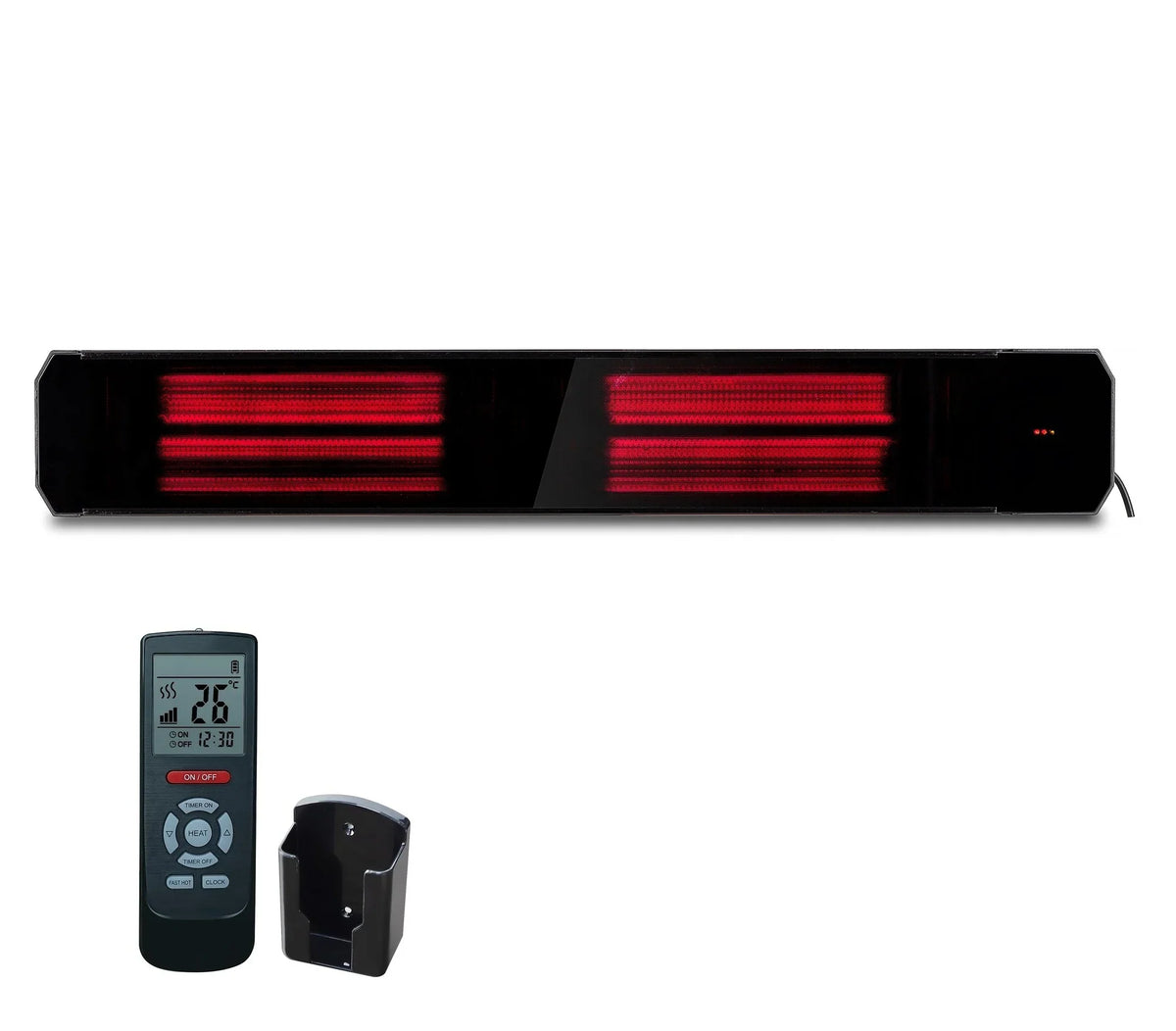 Infrared Heater patio Calore Black 1600 - 2200Watt adjustable