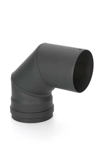 Juego de tubos para estufa de pellets - Ø 100 mm - acero al carbono - Modelo no eléctrico