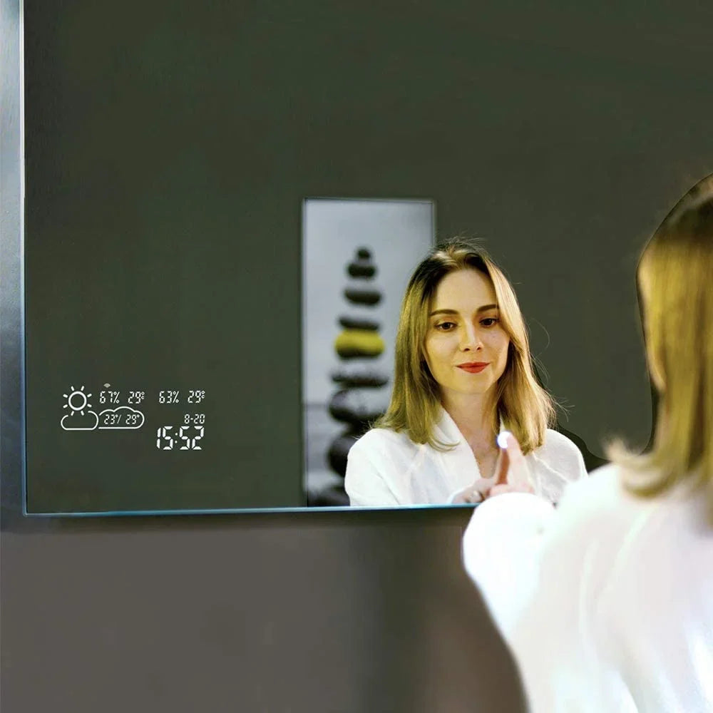 Espejo inteligente con iluminación LED calefacción por infrarrojos 60X60 200Watt