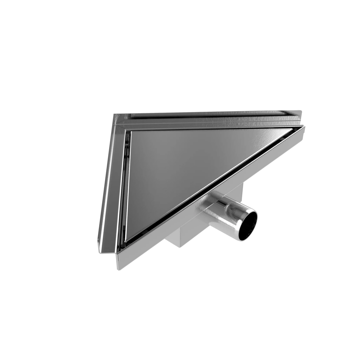 Corner Shower Drain 20 x 28 x 8 cm Stainless Steel