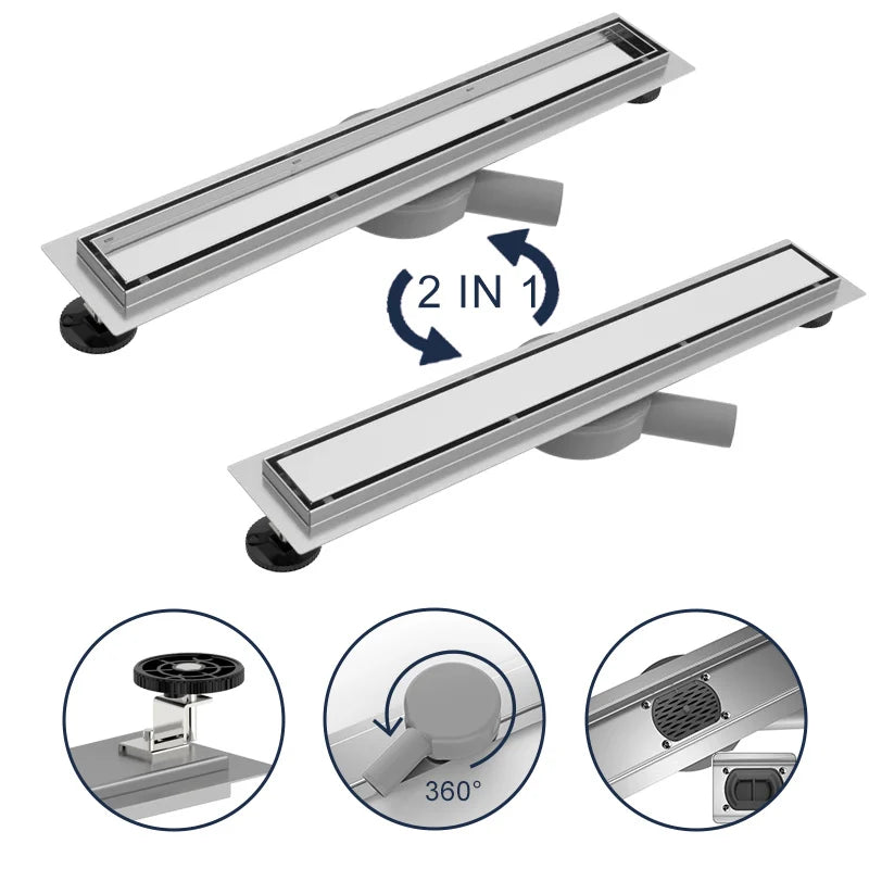 Shower Drain LunaDrain completo with flange flexible