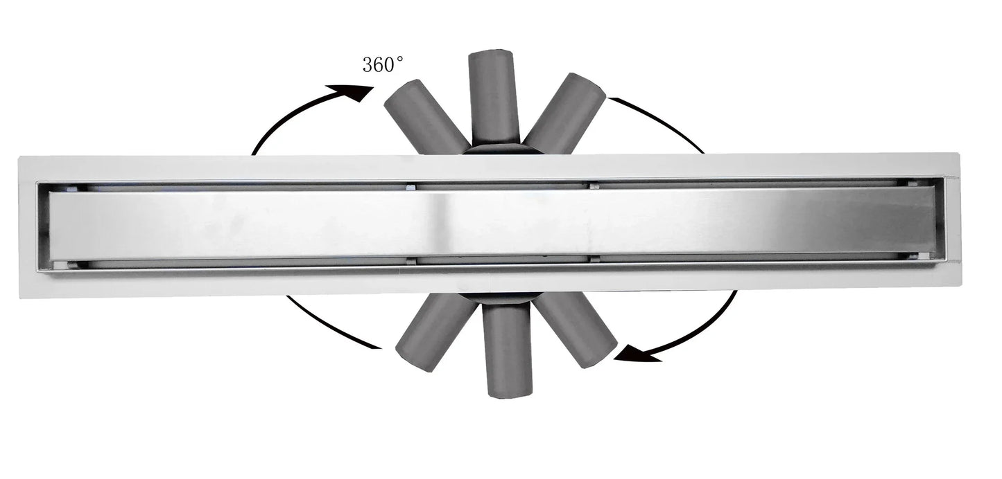 Desagüe de ducha LunaDrain completo con brida flexible