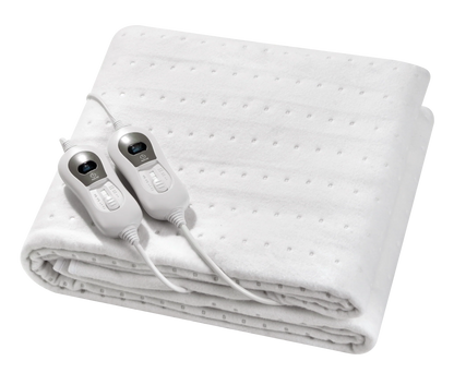 Manta eléctrica QH - 2 personas 160 x 140 cm con elásticos en las esquinas y controladores