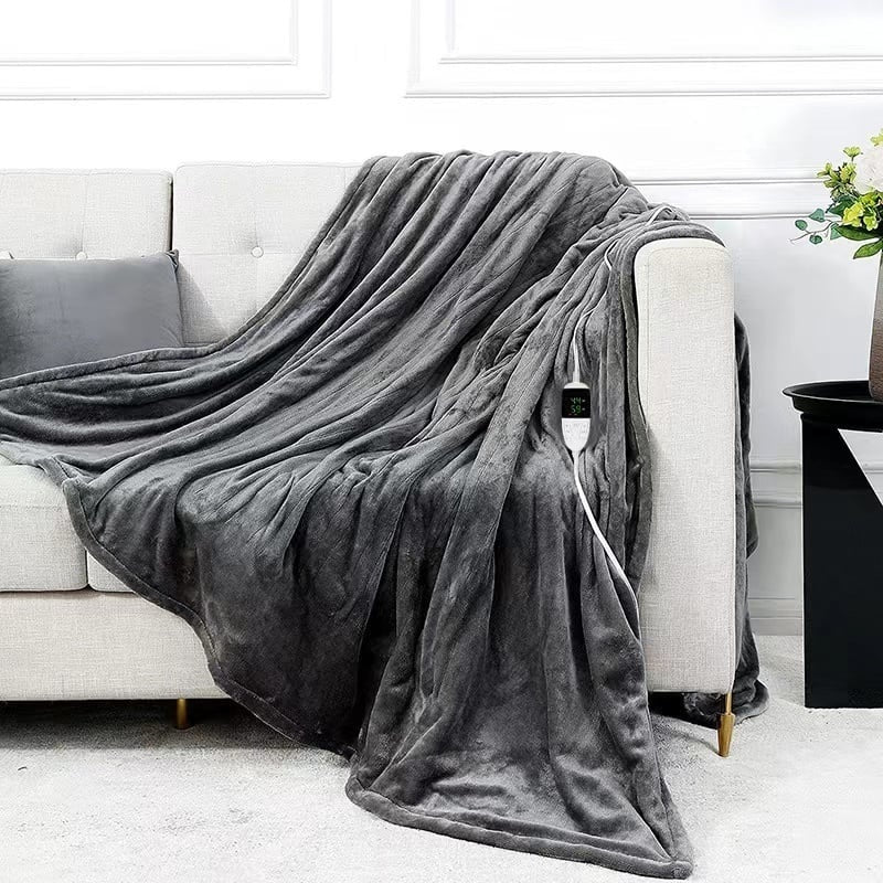 Manta eléctrica - Manta eléctrica - 1 persona - 180x150 cm - Polar - Gris