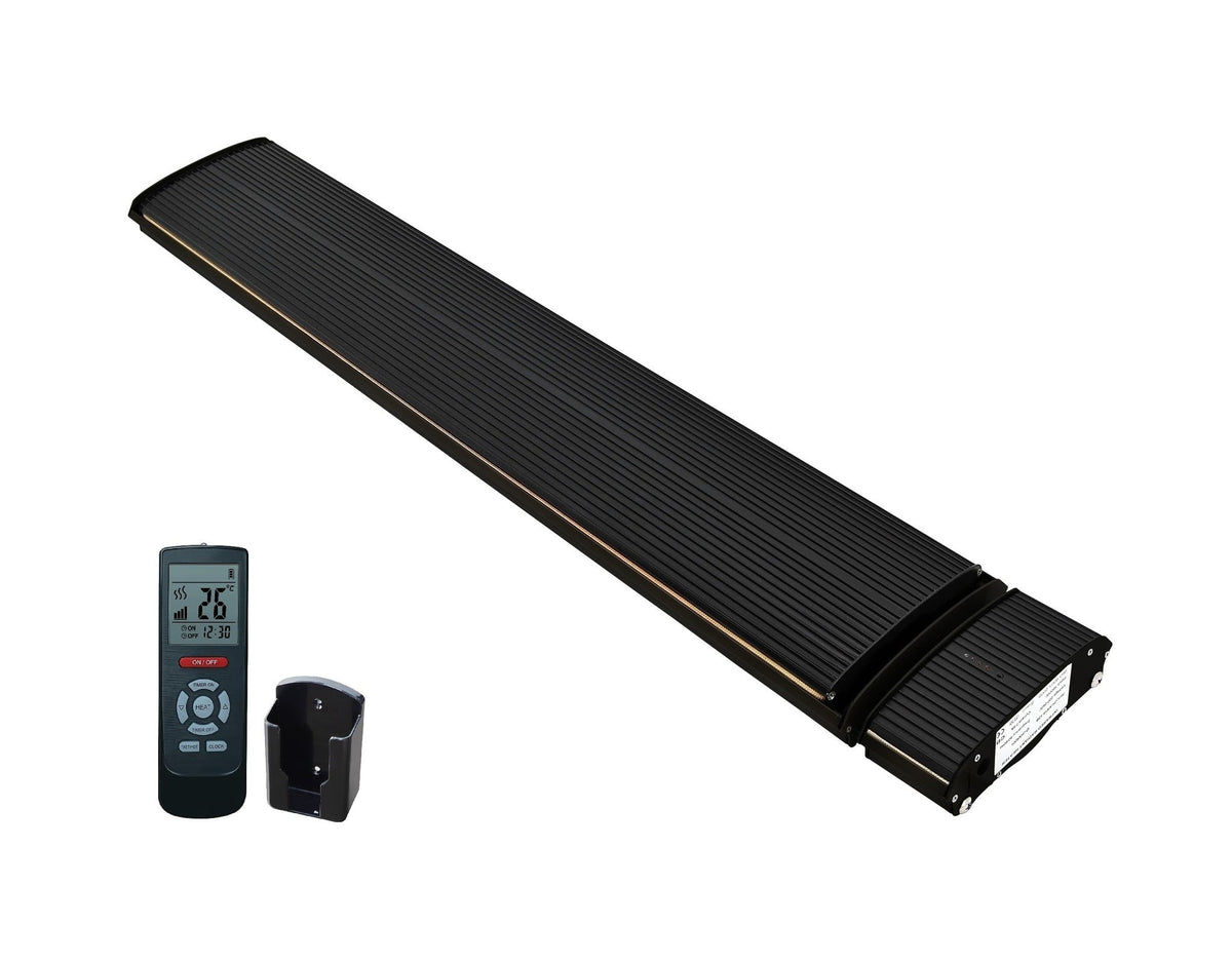 Second Chance - Infrared Patio Heater Black Heater Adjustable 1800 - 2400 Watt - 2400 Watt