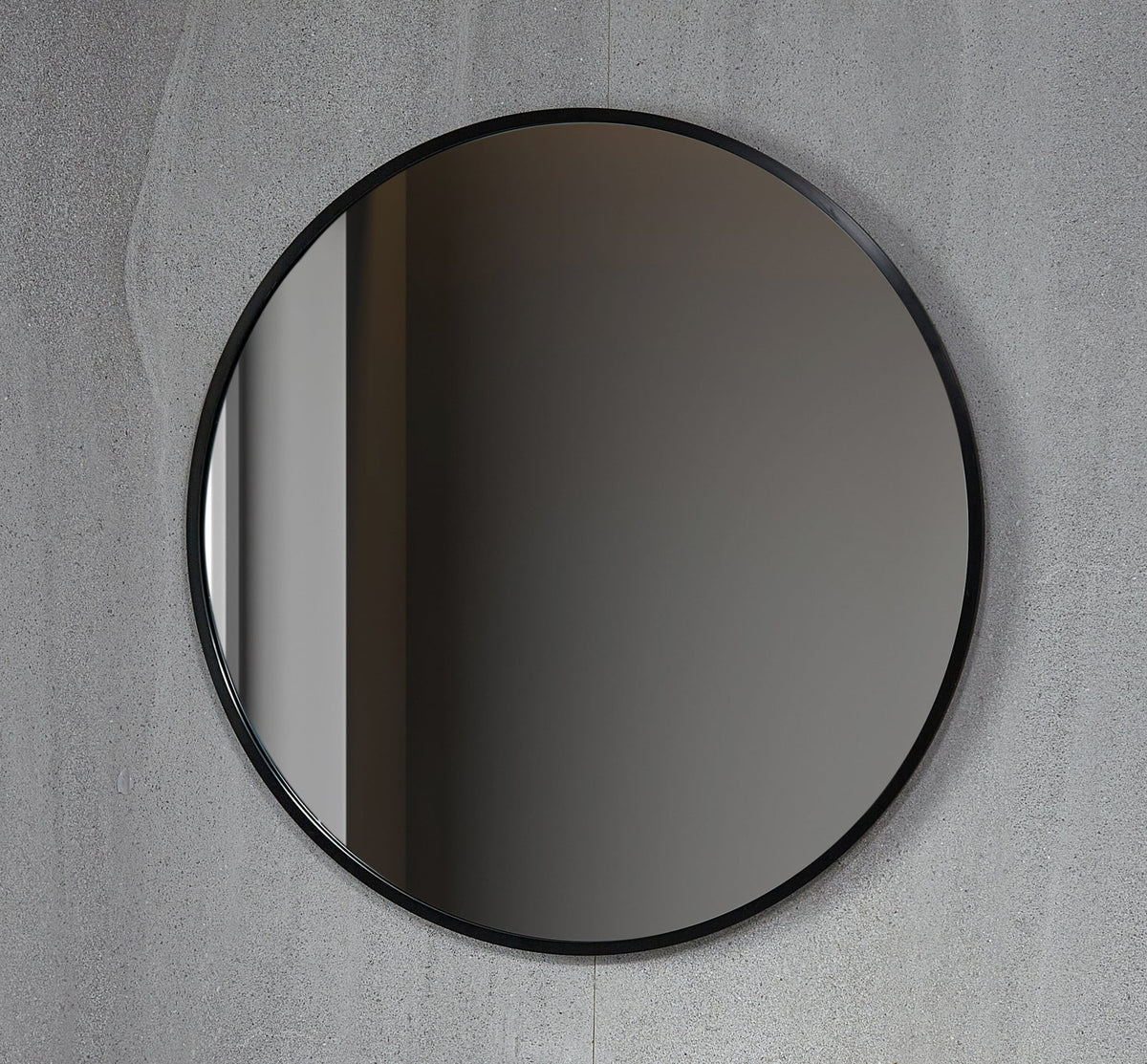 Second chance - Round mirror 80 cm with black frame - Default