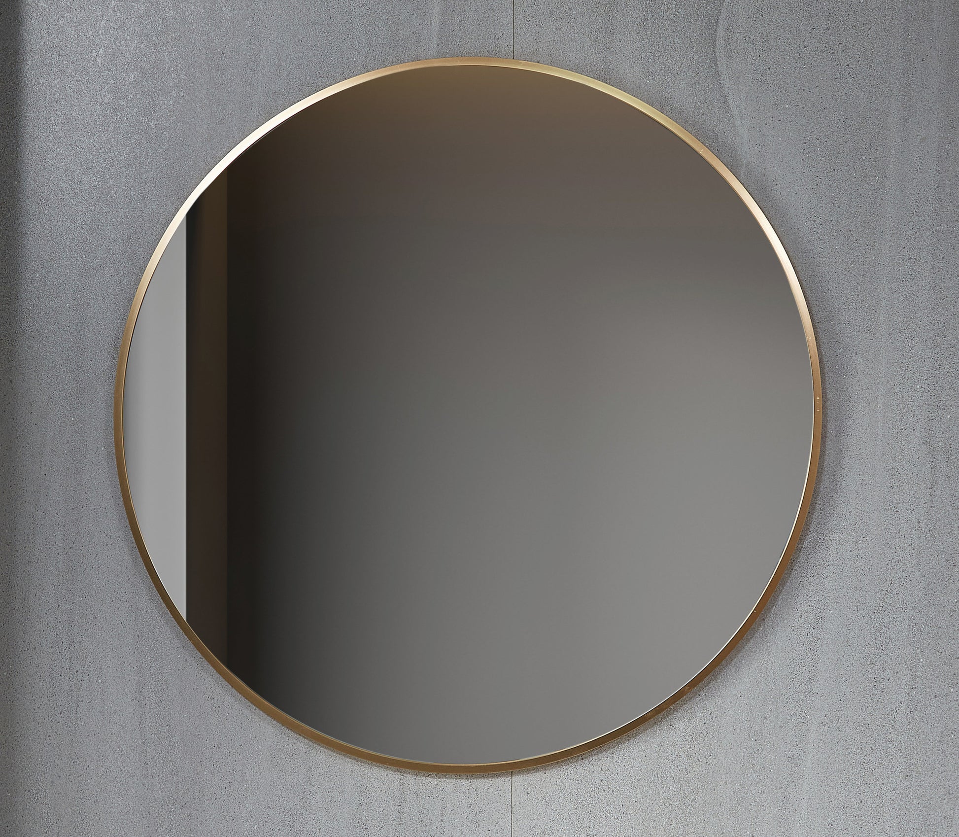 Tweedekans - Spiegel rond 80 cm met koperen frame - Default