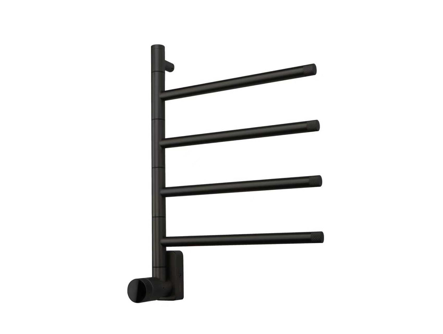 Elektrische handdoek radiator black met thermostaat