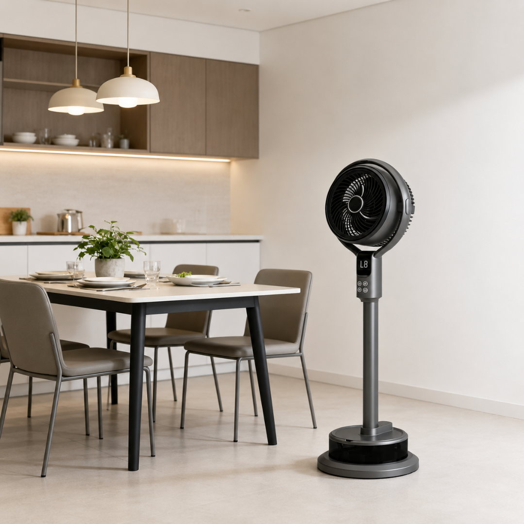 Mistventilator met afstandsbediening, timer en luchtbevochtiger