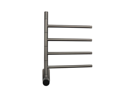 Tweedekans - Elektrische handdoek radiator gun metal look met thermostaat - Gun metal