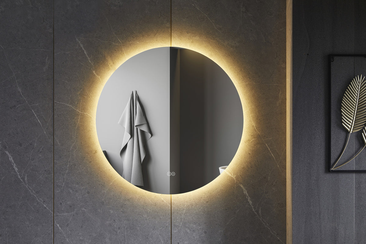 Second chance - Round 100 cm frameless mirror, all-around LED lighting and anti-condensation - Default