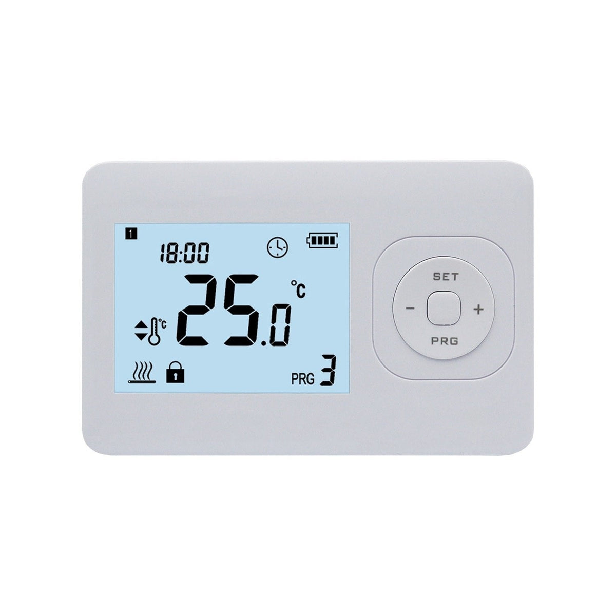Central Heating Timer Thermostat - Digital - On/Off - White
