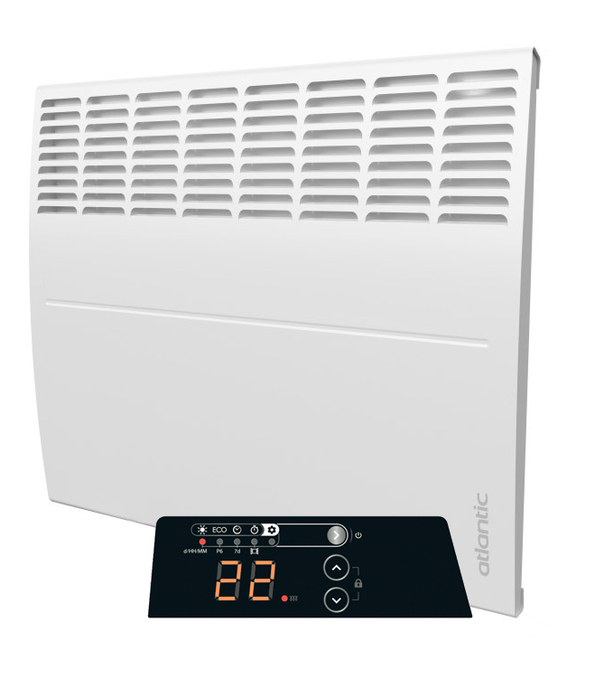 Calefactor eléctrico Ecoflex Atlantic F125-D con termostato regulable