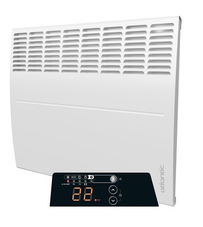 Calefactor eléctrico Ecoflex Atlantic F125-D con termostato regulable