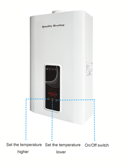 EcoTherm Calentador electrónico 230 V Digital 13 L Bajo NOx Propano cámara cerrada