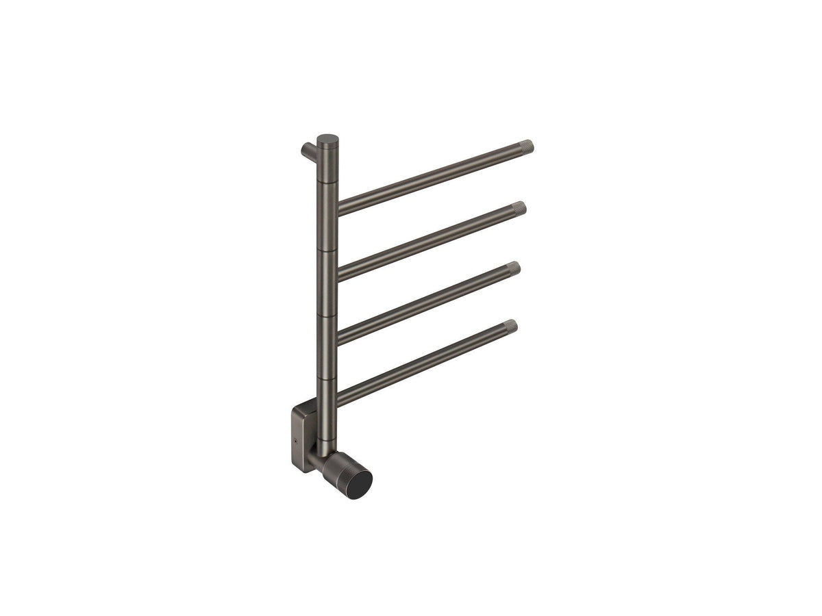 Towel Electric Radiator with metallic look with thermostat