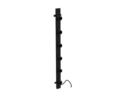 Radiador toallero eléctrico negro con termostato L-SR0005-B