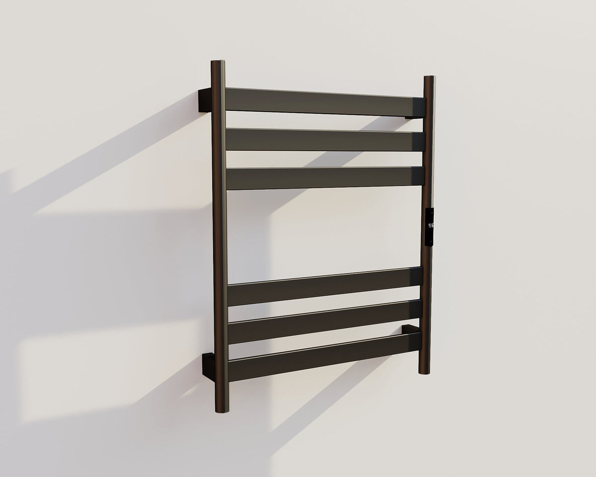 Towel Electric Radiator Black with thermostat A-CS06G-B