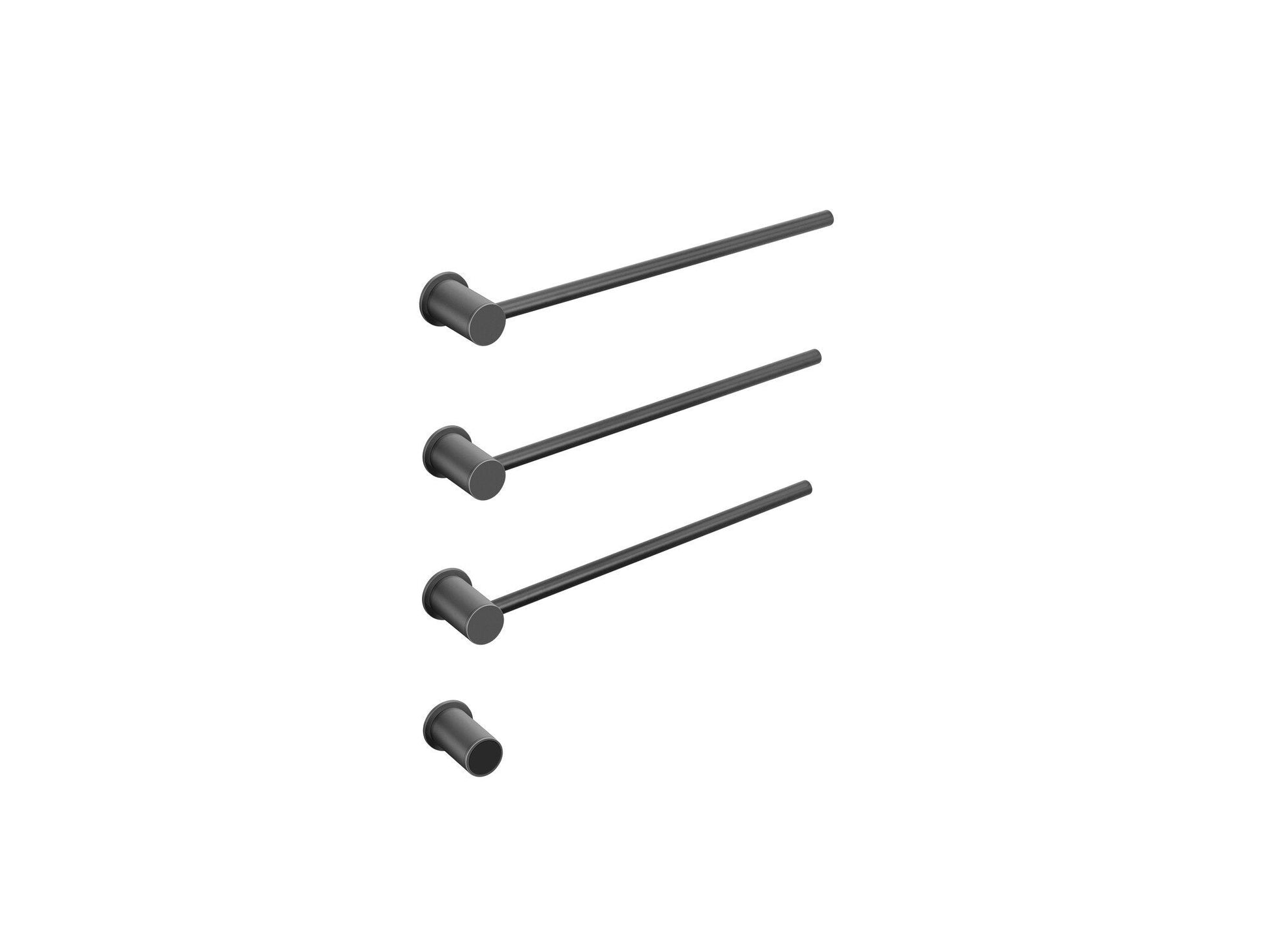 Radiador toallero eléctrico negro con termostato L-SR0003-B