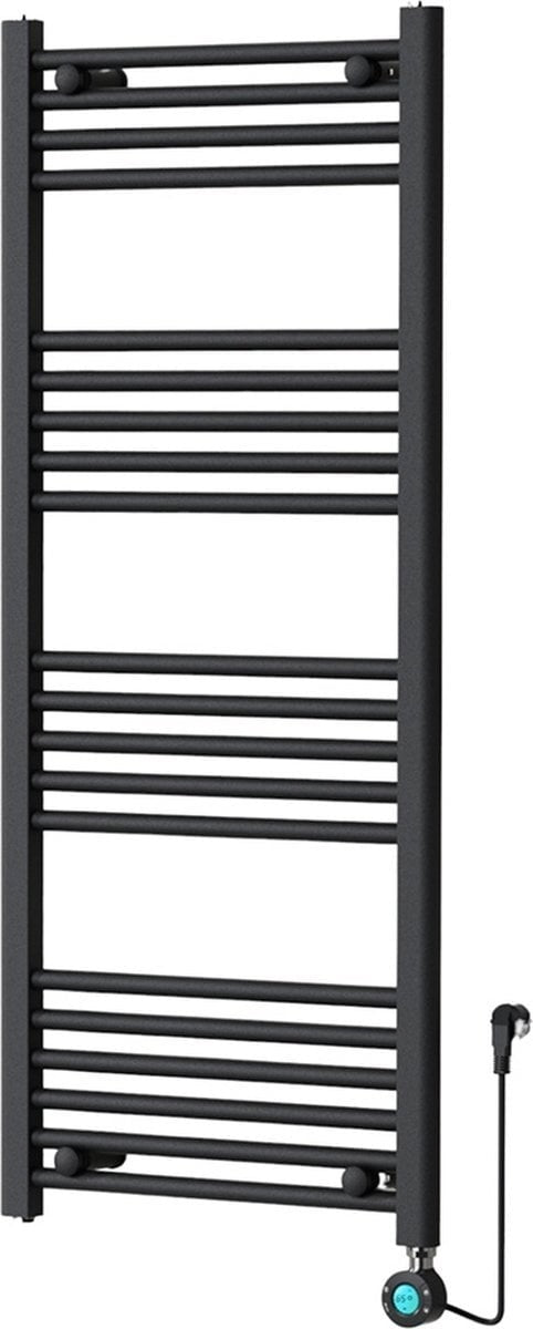 Electric Radiator for Towels with Thermostat Digital - Radiator Bathroom - 1200×500mm - Matte Black - 500 Watt