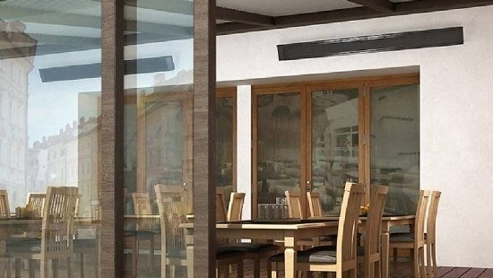 Calefactor de infrarrojos para terrazas Ecosun 1000 - 1500Watt