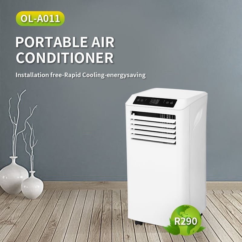 Aire acondicionado móvil Wifi deshumidificar y ventilar con junta de ventana y purificador de aire 9000btu