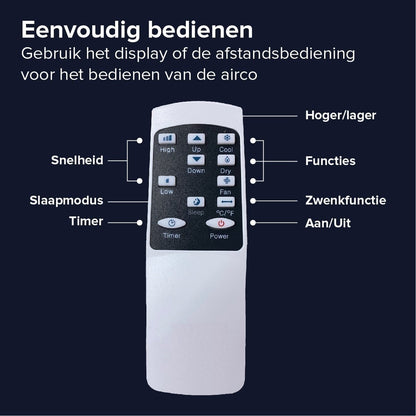 Aire acondicionado móvil Wifi deshumidificar y ventilar con junta de ventana y purificador de aire 9000btu