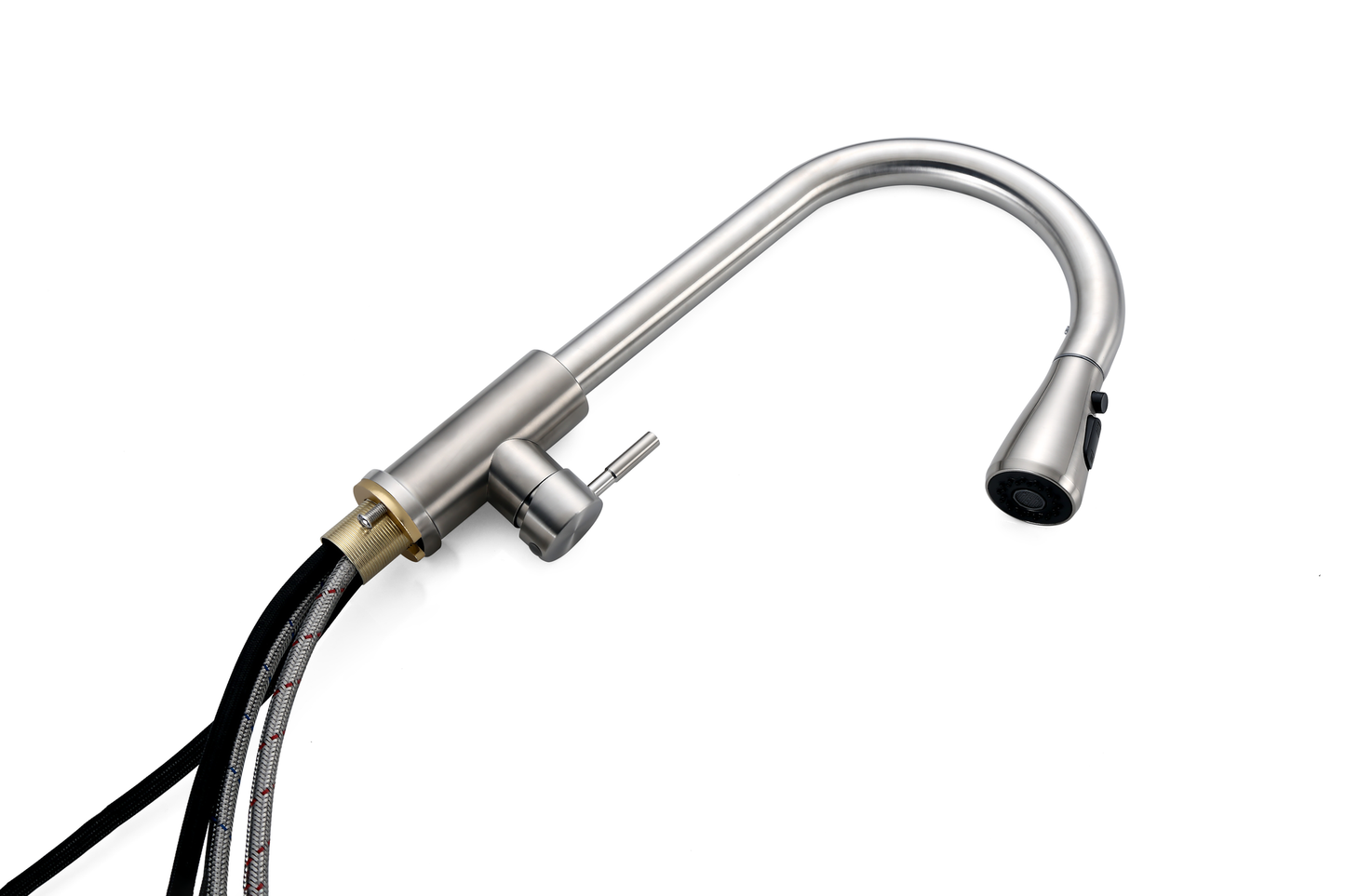 Grifo de cocina Nurion plata con caño