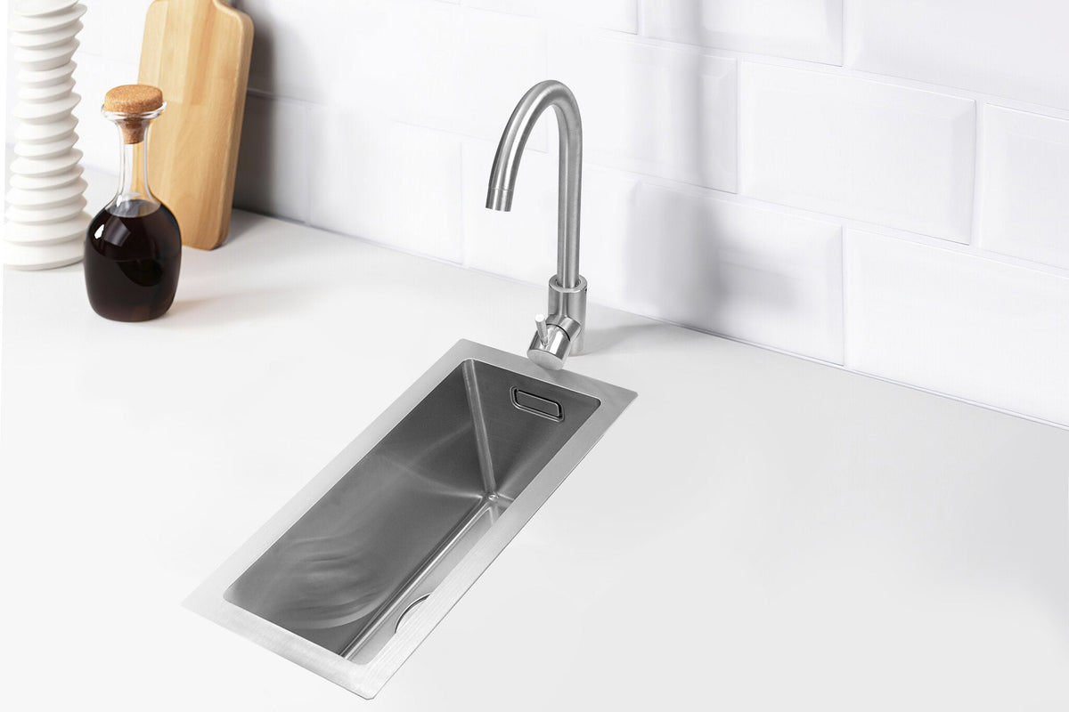 Nurion Stainless Steel Sink 16.5 x 38.5 – Kitchen Sink - Kitchen Sinks – Kitchen Basin - without Tap Hole
