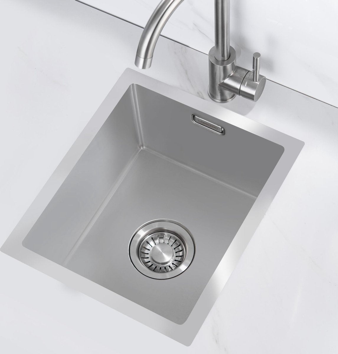 Nurion Stainless Steel Sink 28.5 x 34.5 – Kitchen Sink - Kitchen Sinks – Kitchen Basin - without Faucet Hole