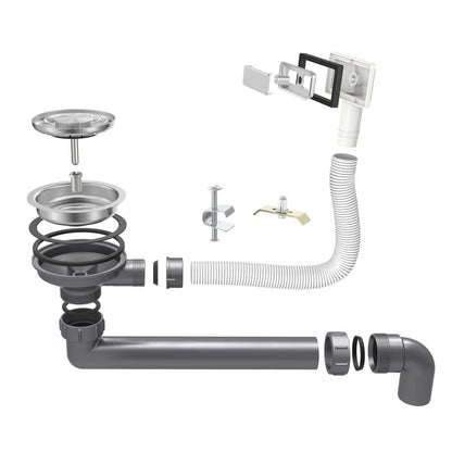 Fregadero Nurion Acero inoxidable 44,5 x 34,5 - Fregadero Cocina - Fregaderos Cocina - Fregadero Cocina - sin agujero para grifo