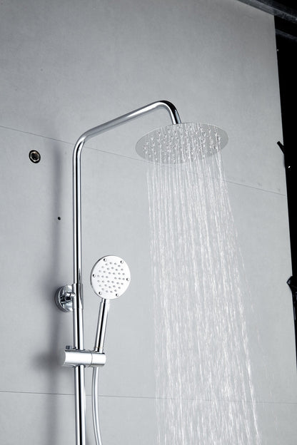 Ducha efecto lluvia de superficie cabezal 30 cm ducha termostática cromo