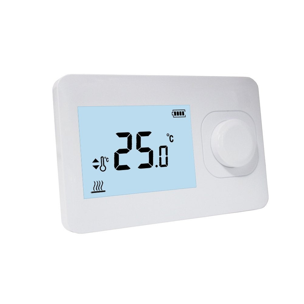 QH Termostato simple inalámbrico básico no programable, montaje en superficie