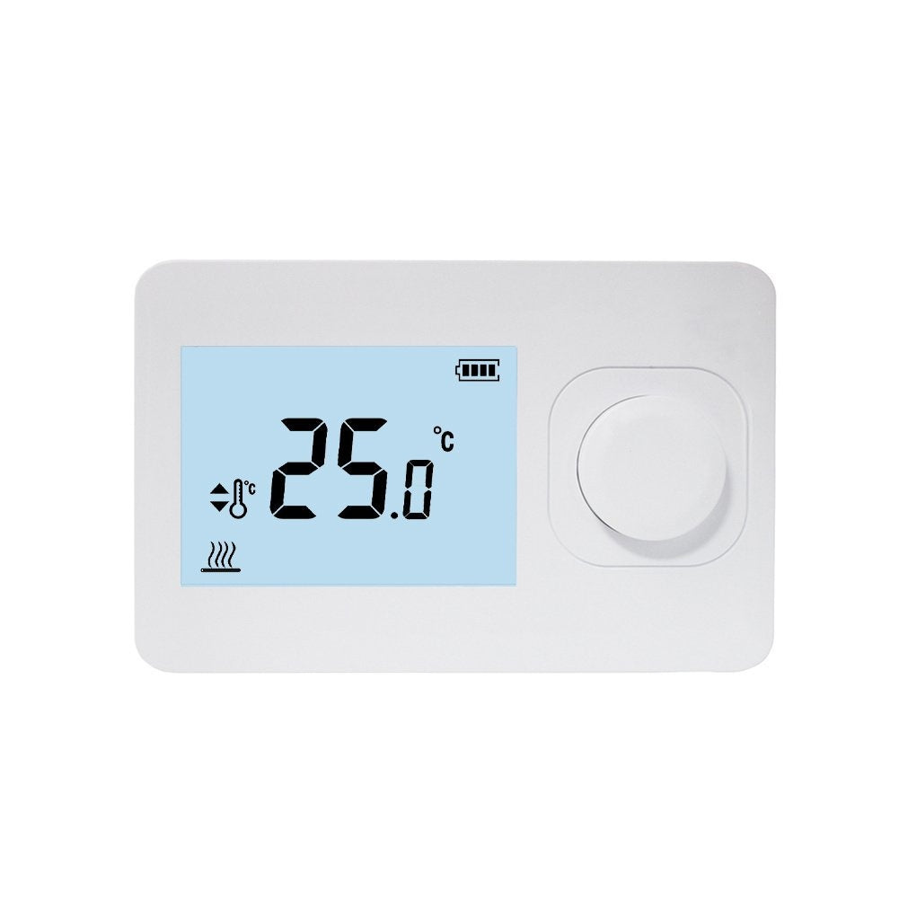 QH Termostato simple inalámbrico básico no programable, montaje en superficie