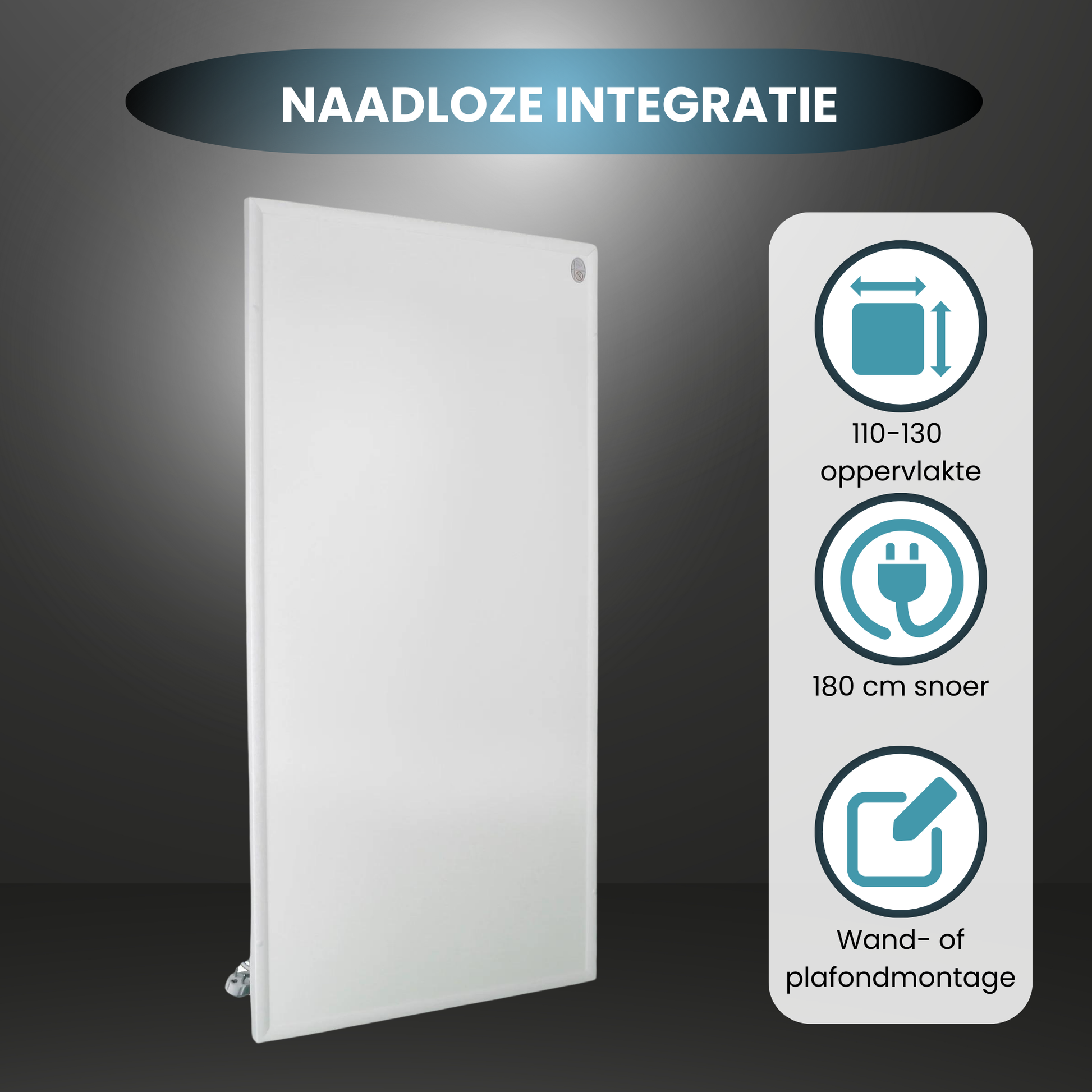Serie QH-HL Panel Infrarrojo Wifi con Iluminación LED 63x128 cm 840Watt