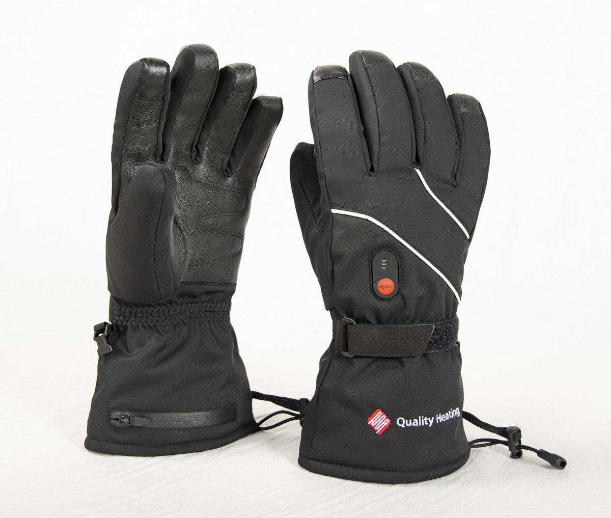 Leather Gloves heated 3 Heat Settings