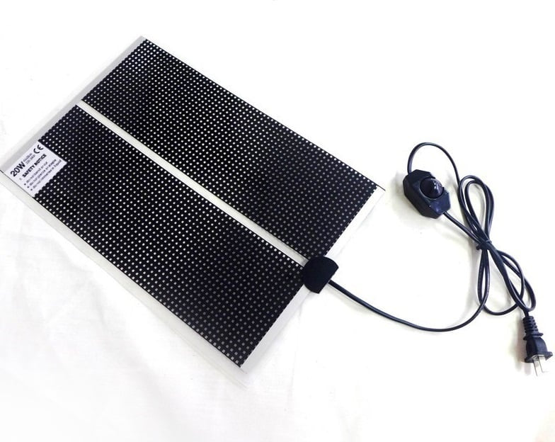 Heated Mat QH 28x28cm with controller and switch on/off
