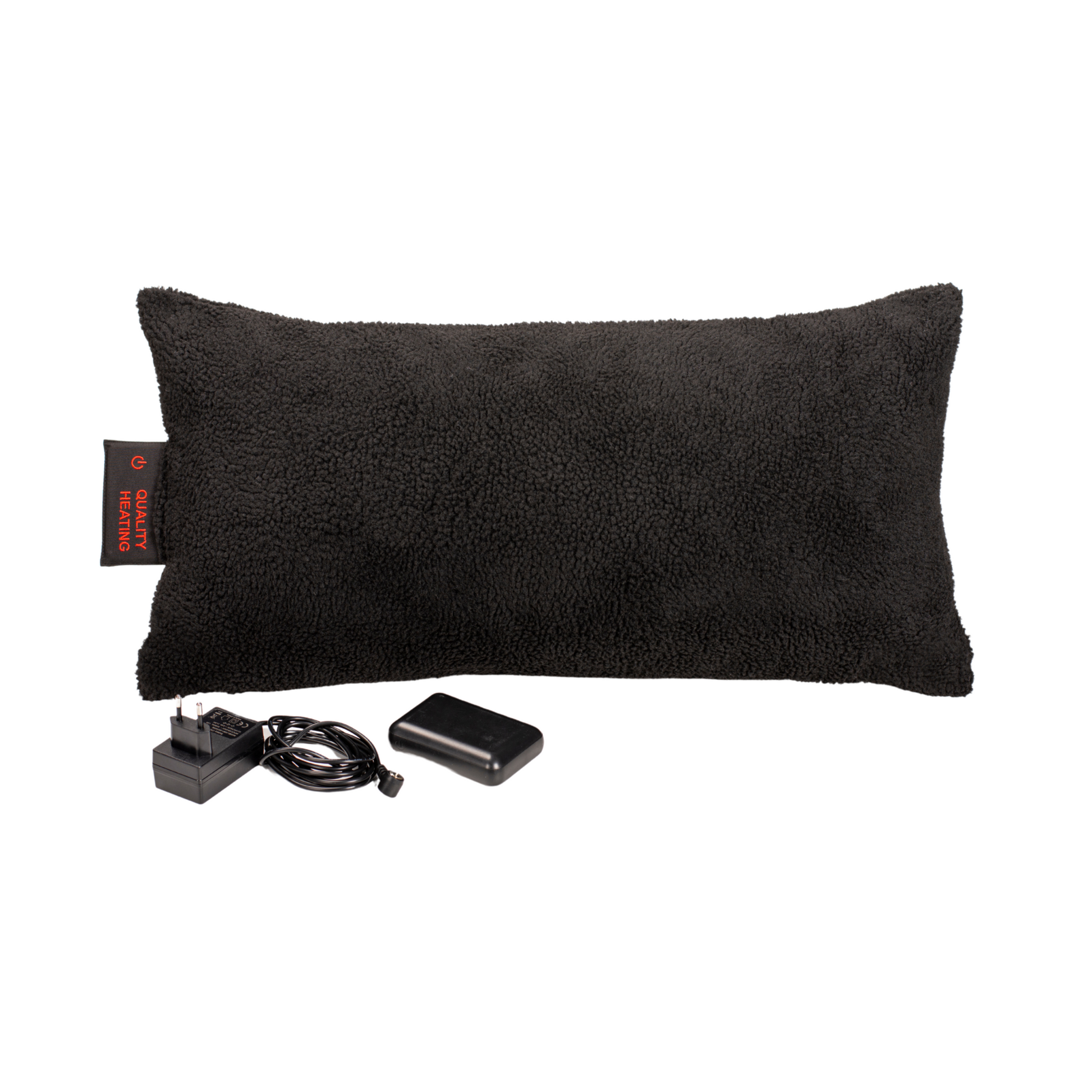 Cojín térmico Warmy Teddy negro 30 x 60 cm