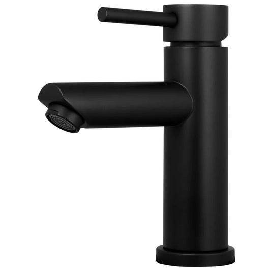 Grifo de lavabo negro mate