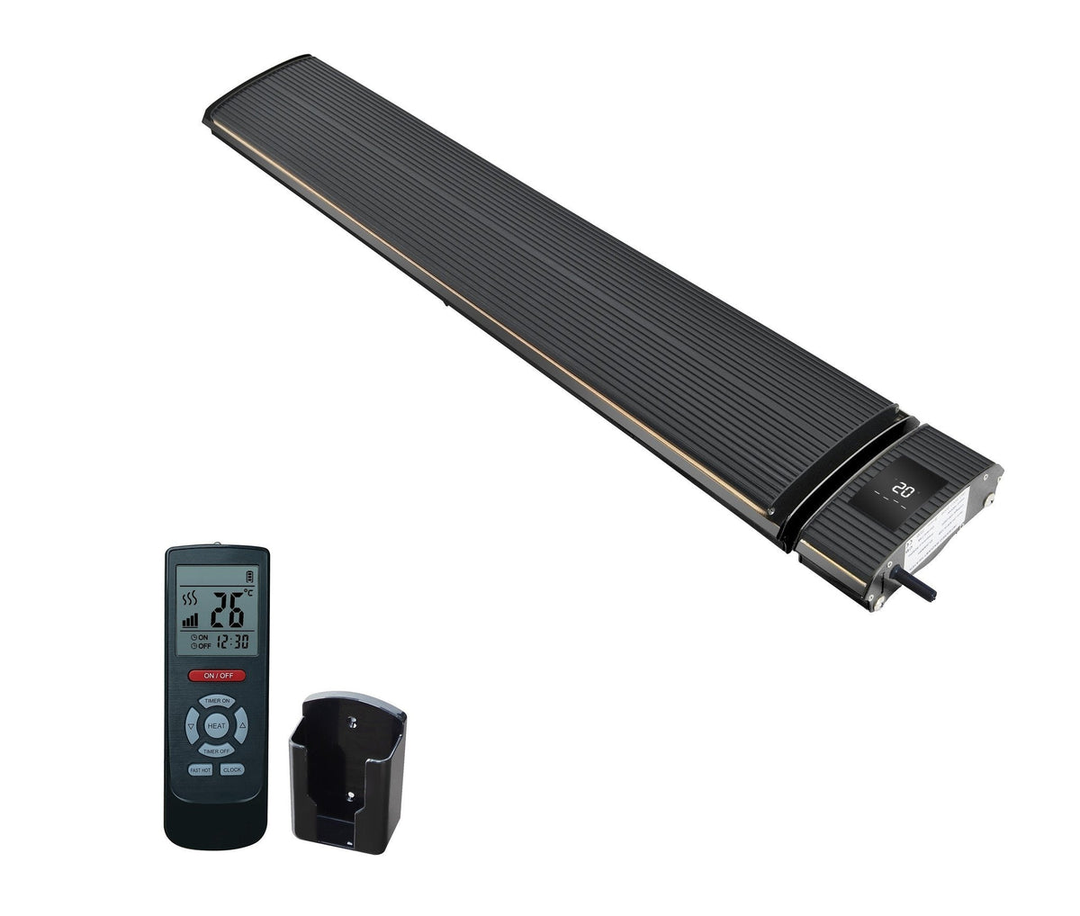 WiFi Black Infrared Patio Heater 1800 - 2400Watt